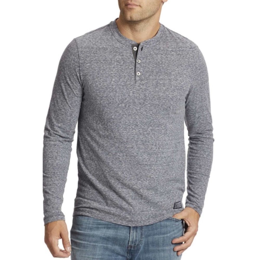 Flag & Anthem Hollis long sleeve HENLEY Blue‎ XXL Stitch Fix Nwt
